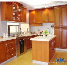 High Quality Fashion Aluminium Handles Solid Wooden Kitchen Cabinet
